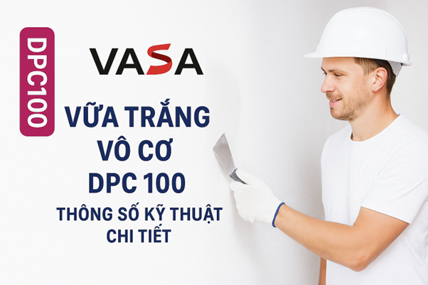 Vữa trắng vô cơ DPC 100: Thông số kỹ thuật chi tiết