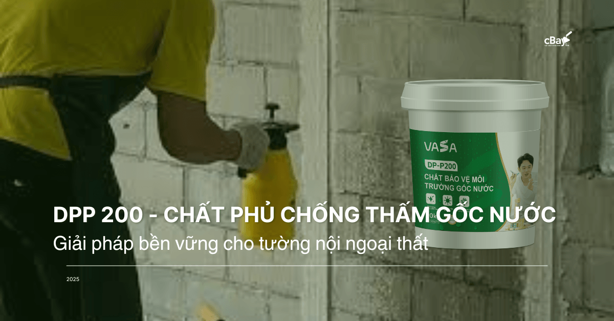 DPP 200 - Chất phủ chống thấm gốc nước: Giải pháp bền vững cho tường nội ngoại thất